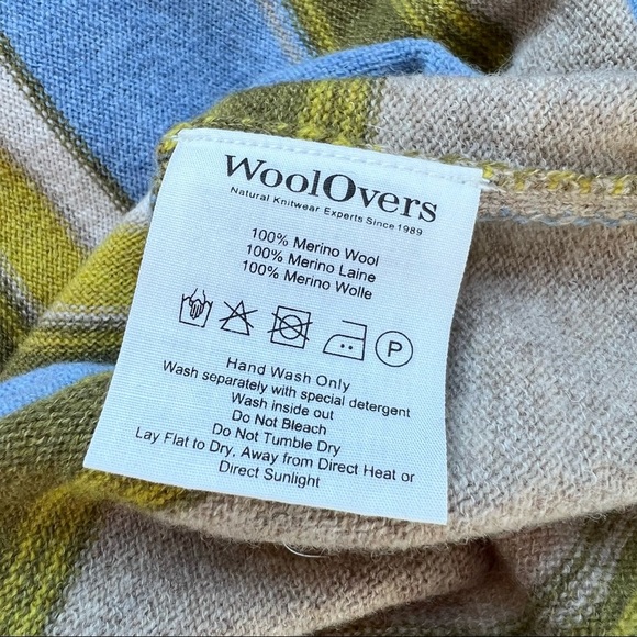 NWT Woolovers Multi Stripe Merino Wool Sweater - Picture 9 of 9